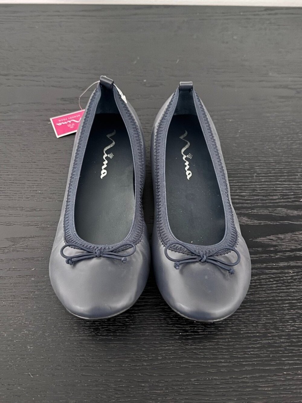 Nina "Esther" Girls Navy Blue Ballet Flats with Memory Foam, NWT, Size 5